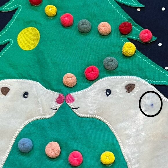 Mini Boden Polar Bears Christmas Tree Dress Sample - Picture 7 of 13